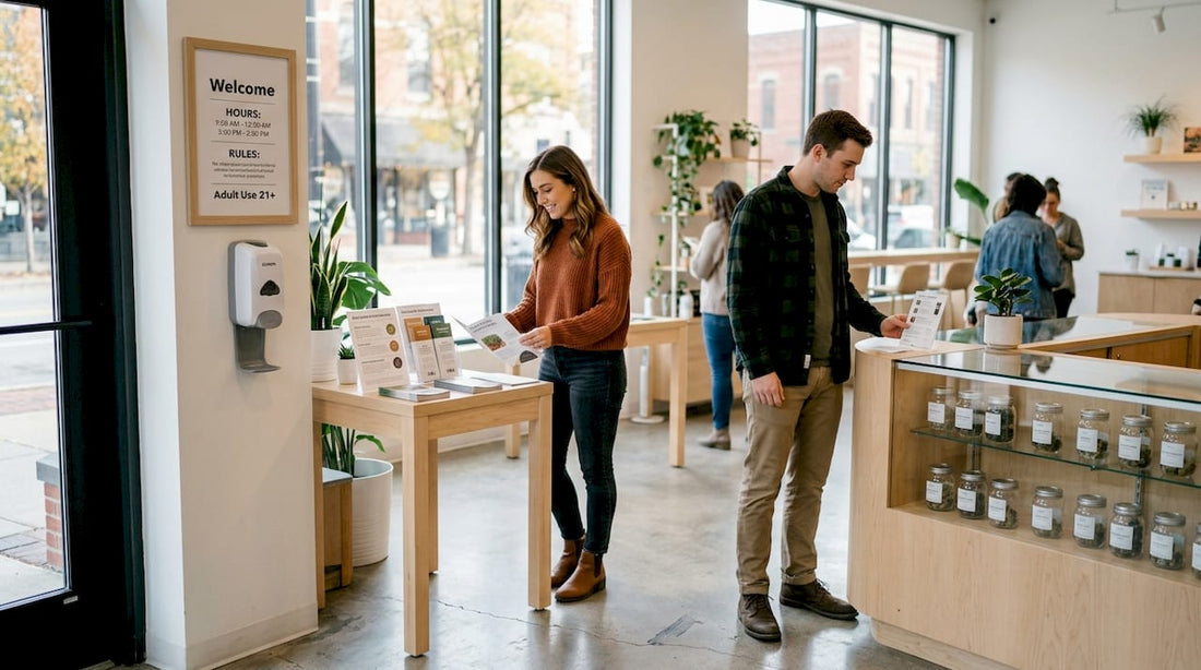 Customers browsing in Ann Arbor mushroom dispensary