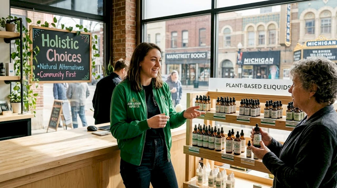 Ann Arbor vape shop manager discusses wellness products
