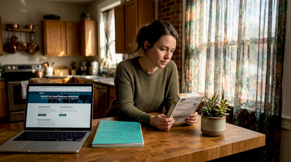 Woman checking magic mushroom order package