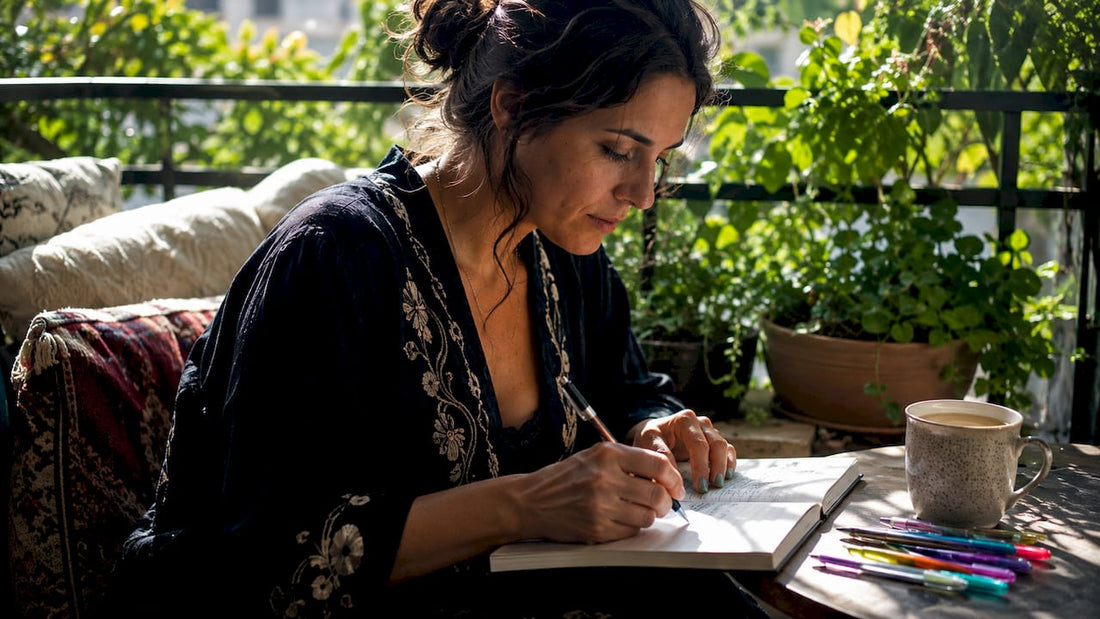 Person journaling about psychedelic integration